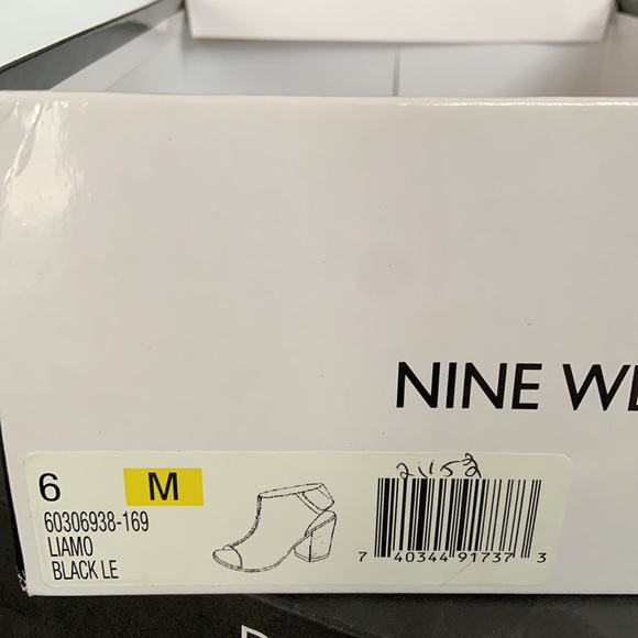 Nine West Liamo leather open toe snap close heels. Size 6. - Picture 6 of 6